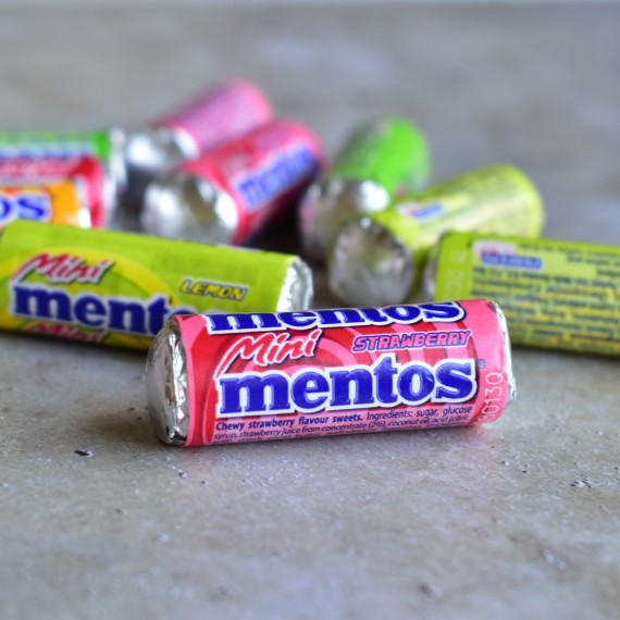 Mini mentosrolletjes fruit
