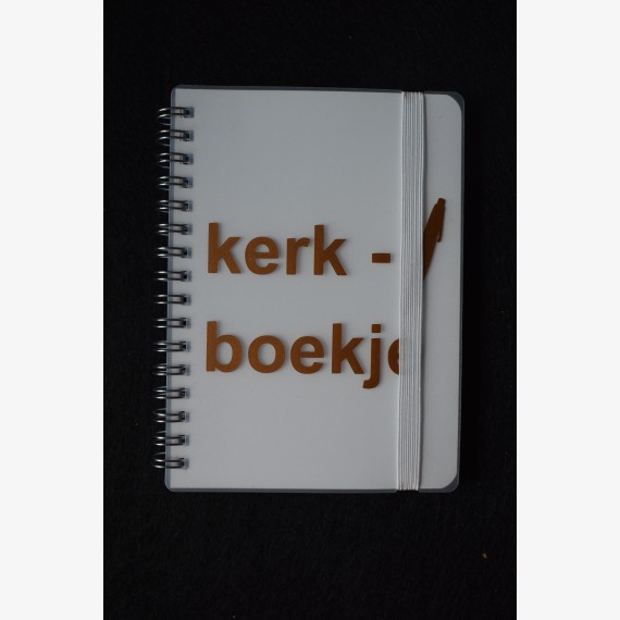 Kerkboekje wit/goud