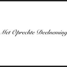 Oprechte deelneming