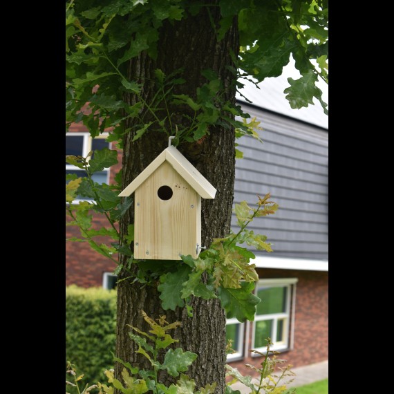 Houten vogelhuis