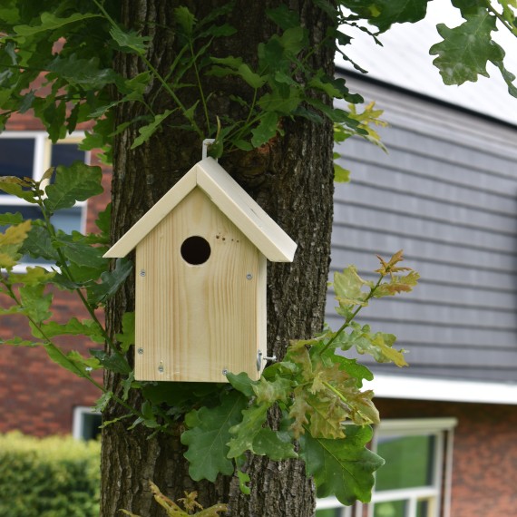Houten vogelhuis