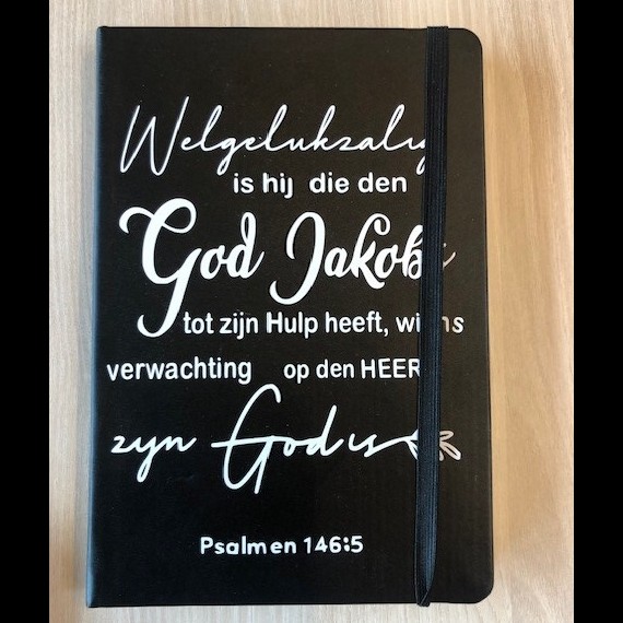 Notitieboek met Bijbeltekst: Psalmen 146:5