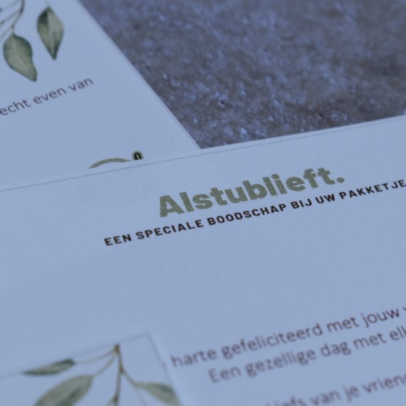 Persoonlijk kaartje