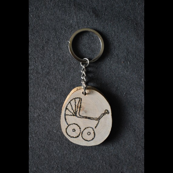 Sleutelhanger 'kinderwagen'