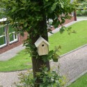 Houten vogelhuis