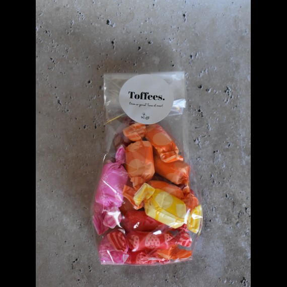 Fruit toffees in zakje
