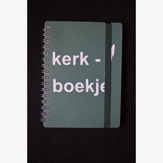 Kerkboekje groen/wit