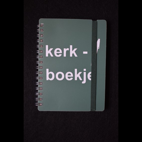 Kerkboekje groen/wit