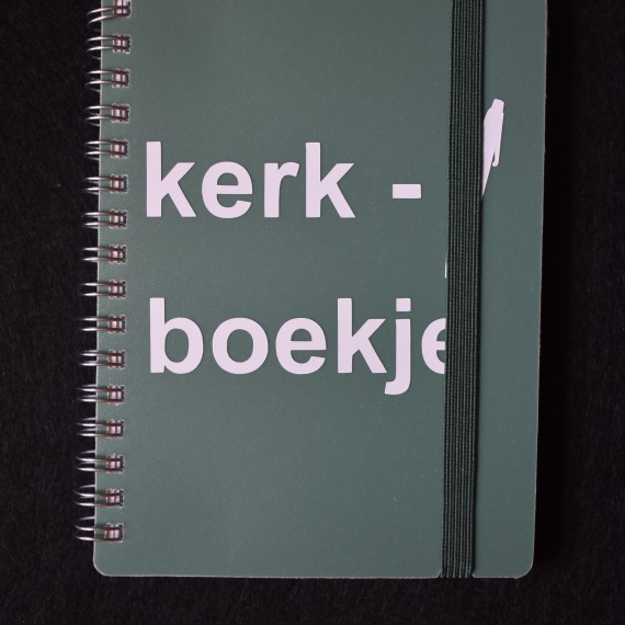 Kerkboekje groen/wit